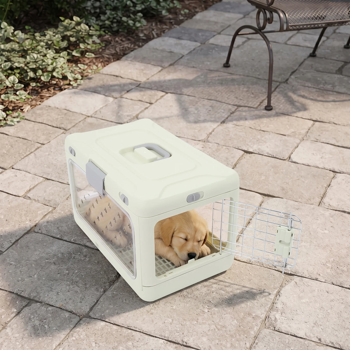 Sturdy Foldable Pet Carrier With Clear View For Small Pets